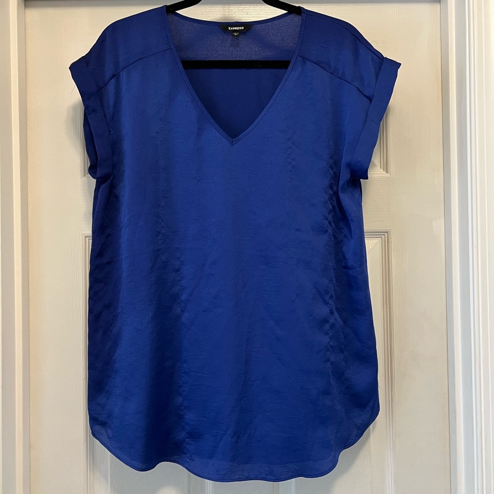 Express blouse blue size large